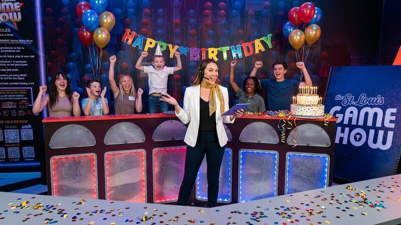 Birthday party game show in St. Louis