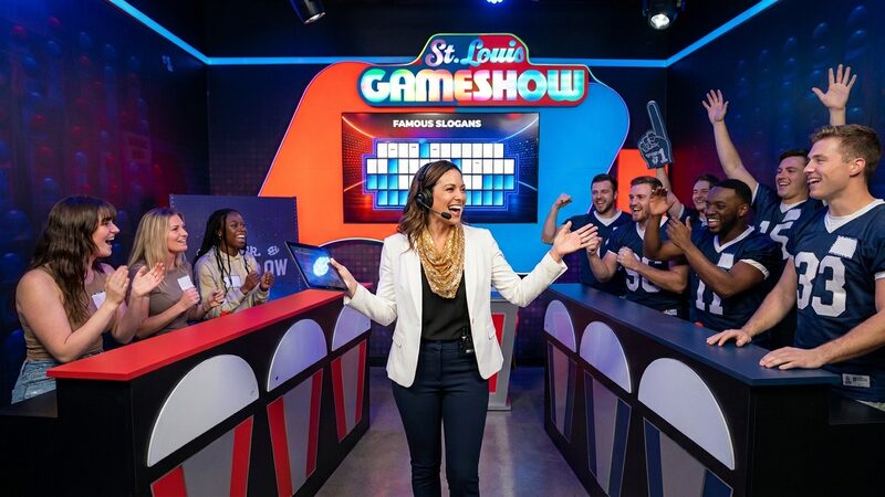 School and sports team party game show in St. Louis